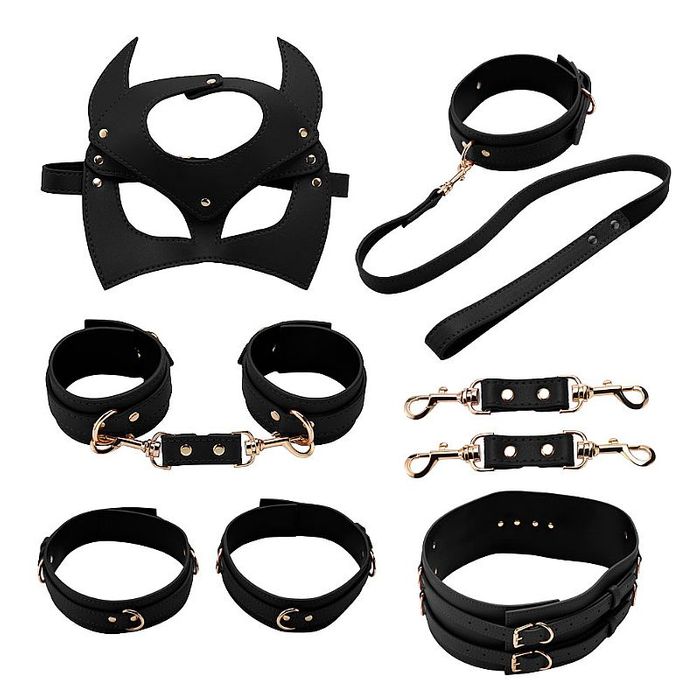 Kit Sado Máscara Gato 6 Itens Sexy Import