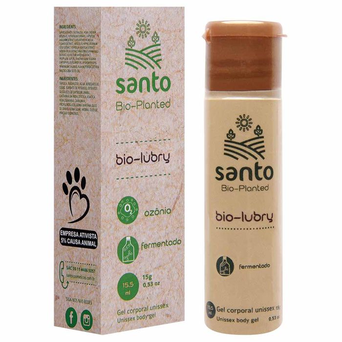 Bio-lubry Lubrificante Fluídos 15g Santo