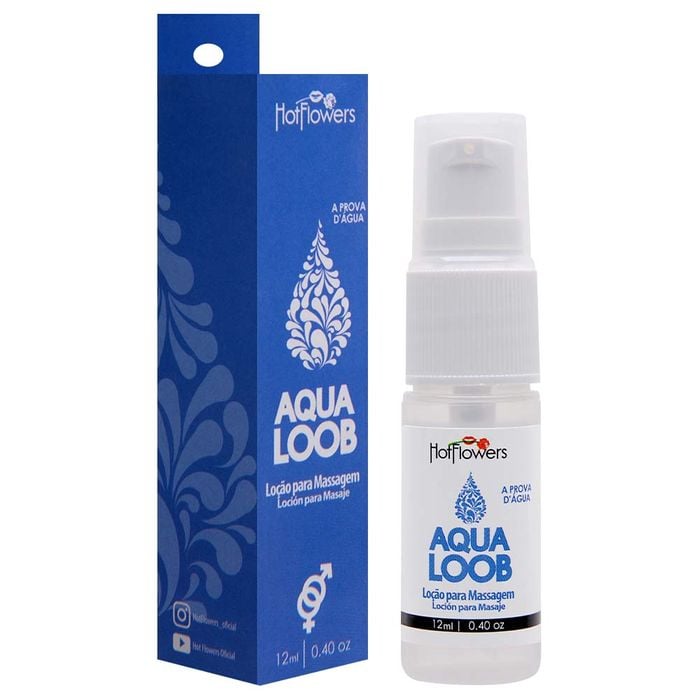 Aqua Loob Lubrificante Spray 12ml Hot Flowers