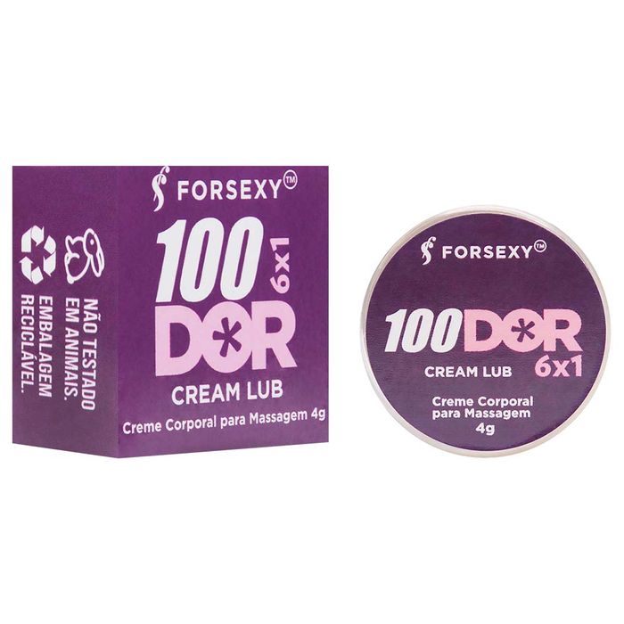 100dor 6x1 Cream Lub Anal Multifunções 4g For Sexy