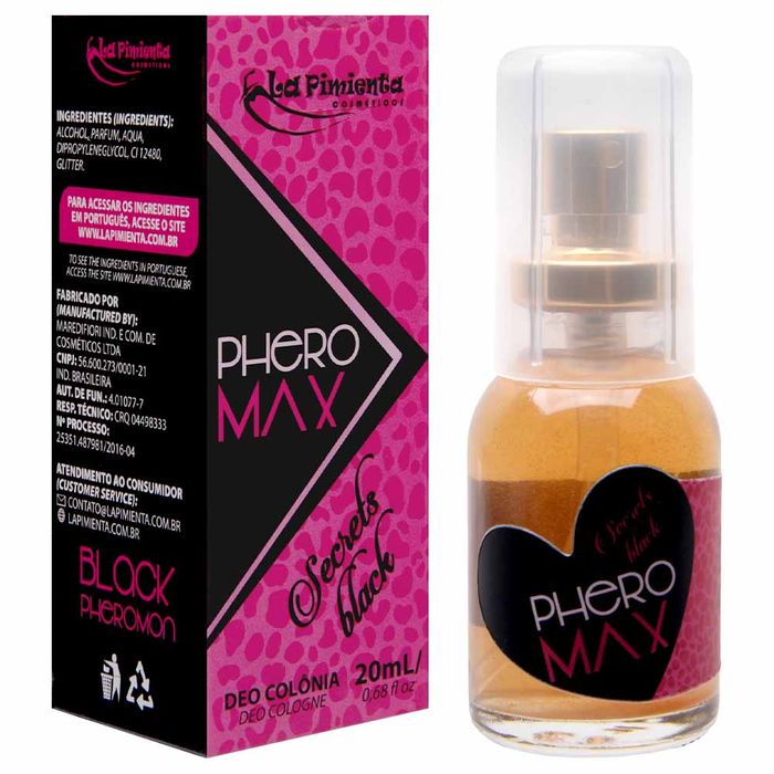 Perfume Phero Secrets Black 20ml La Pimienta