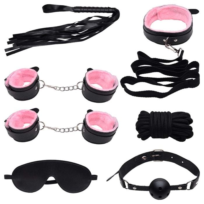 Kit Sado Preto Com Rosa 2 Sexy Import