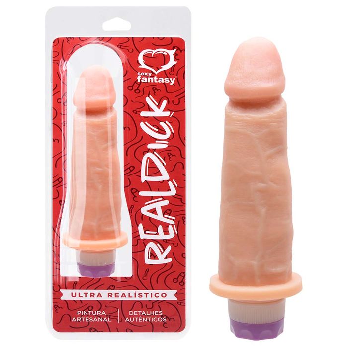 Pênis Real Dick Vibrador 15,3 X 4,5cm Sexy Fantasy