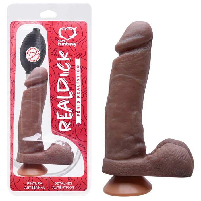 Pênis Real Dick Ejaculatório 17 X 4,5cm Sexy Fantasy