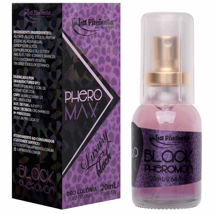 Perfume Phero-max Luxury Black 20ml La Pimienta