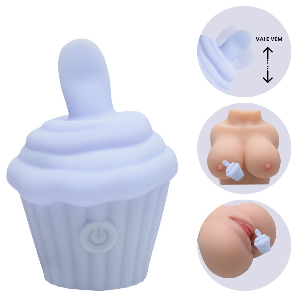 Vibrador Cupcake 10 Modos Estimuladores Sexy Import - Gall