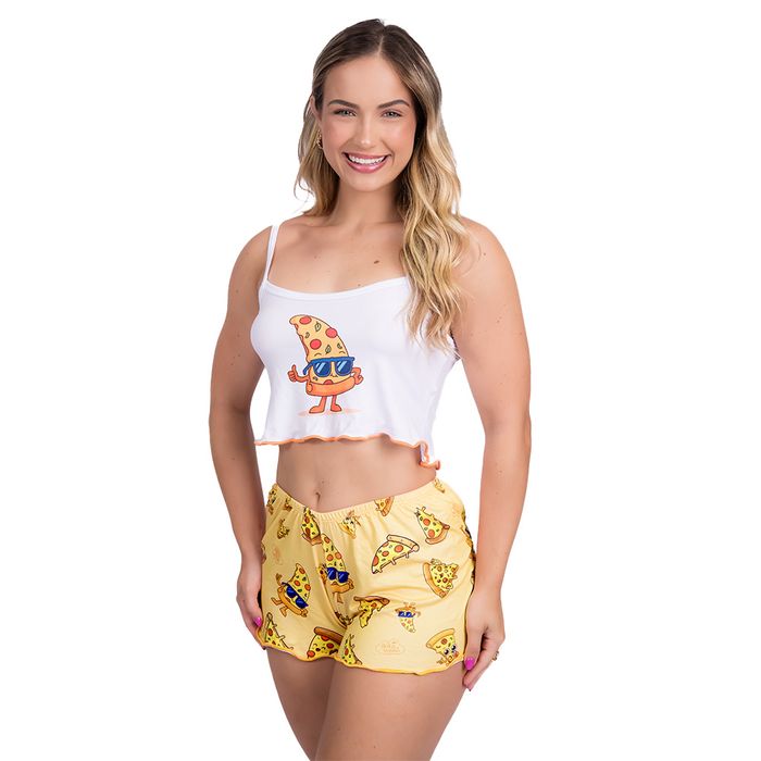 Pijama Virgínia Pizza Gota De Sonho