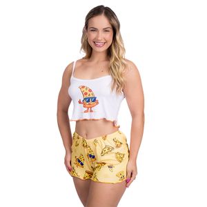 Pijama Virgínia Pizza Gota De Sonho