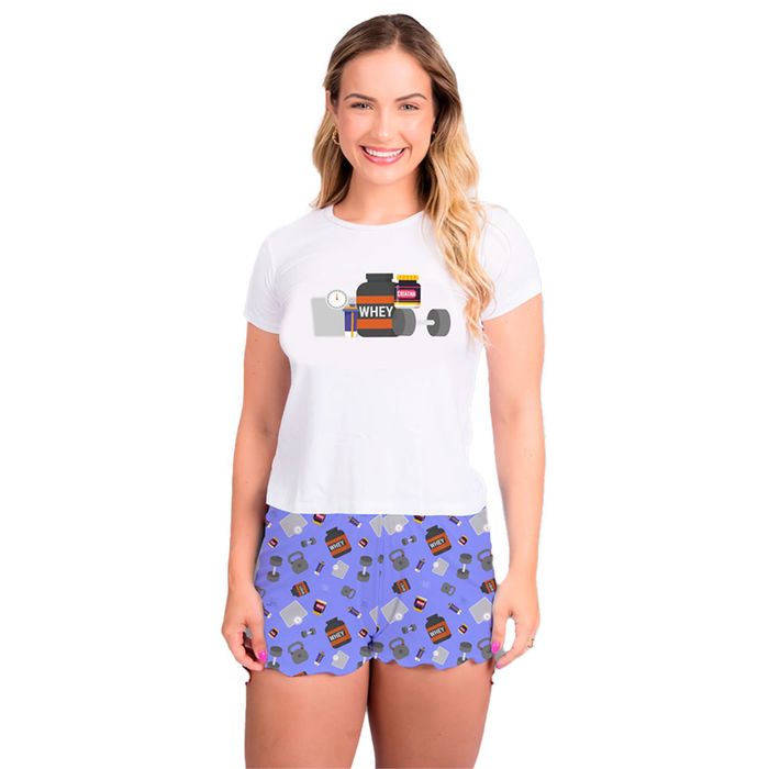 Pijama Curto Gabi Academia Gota De Sonho