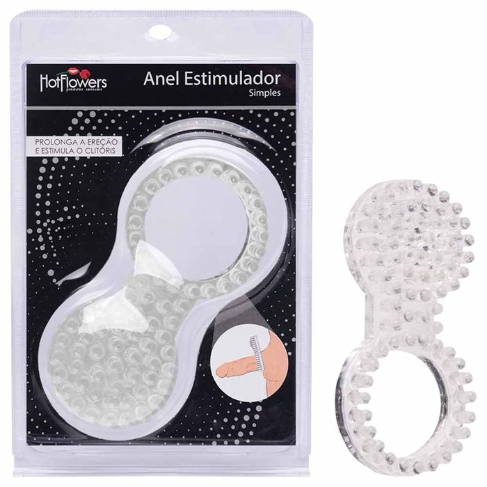 Anel Peniano Com Estimulador Simples Hot Flowers