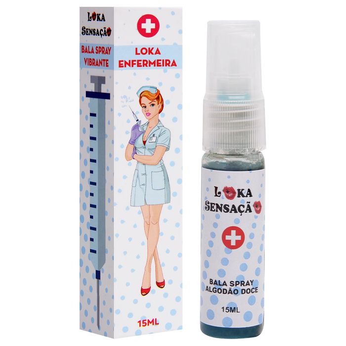 Loka Enfermeira Bala Spray Vibrante 15ml Loka Sensação