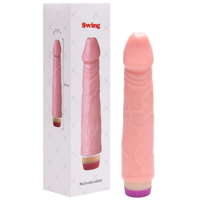 Pênis Vibrador Rotativo 22,5 X 4,3cm Sexy Import