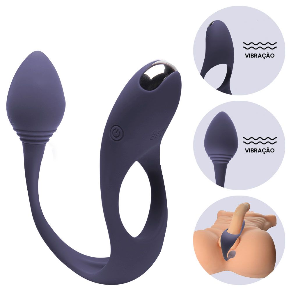 Anel Peniano Clitóris Plug Anal Antom Sexy Import - Gall