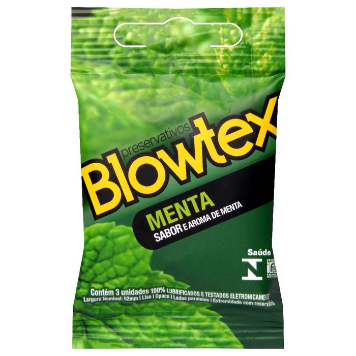 Preservativo Sabor Menta 03 Unidades Blowtex