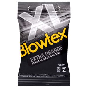 Preservativo Extra Grande 03 Unidades Blowtex