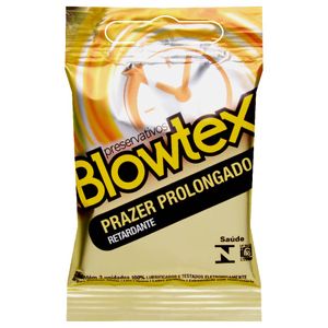 Preservativo Prazer Prolongado 03 Unidades Blowtex