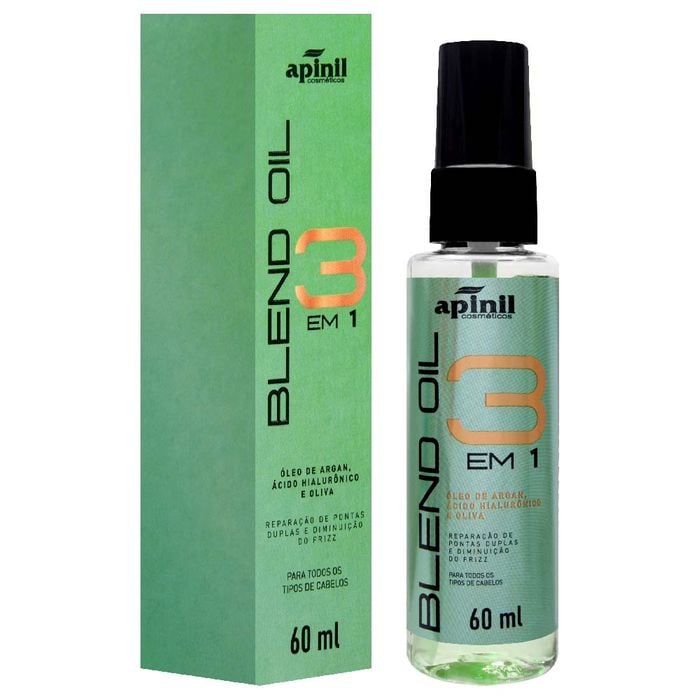 Blend Oil 3 Em 1 Reparação Capilar 60ml Apinil