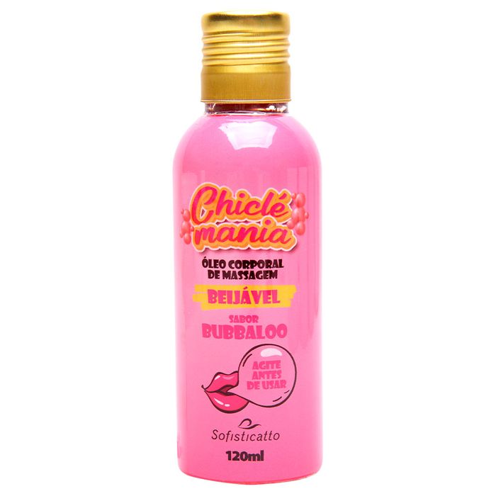 Chiclé Mania óleo Corporal Beijável 120ml Sofisticatto