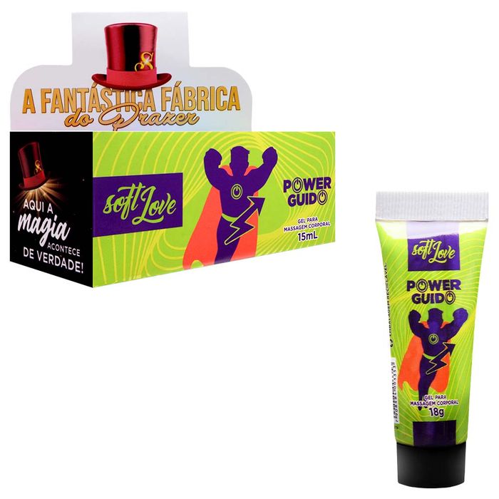 Power Guido Gel Excitante Masculino 15ml Soft Love