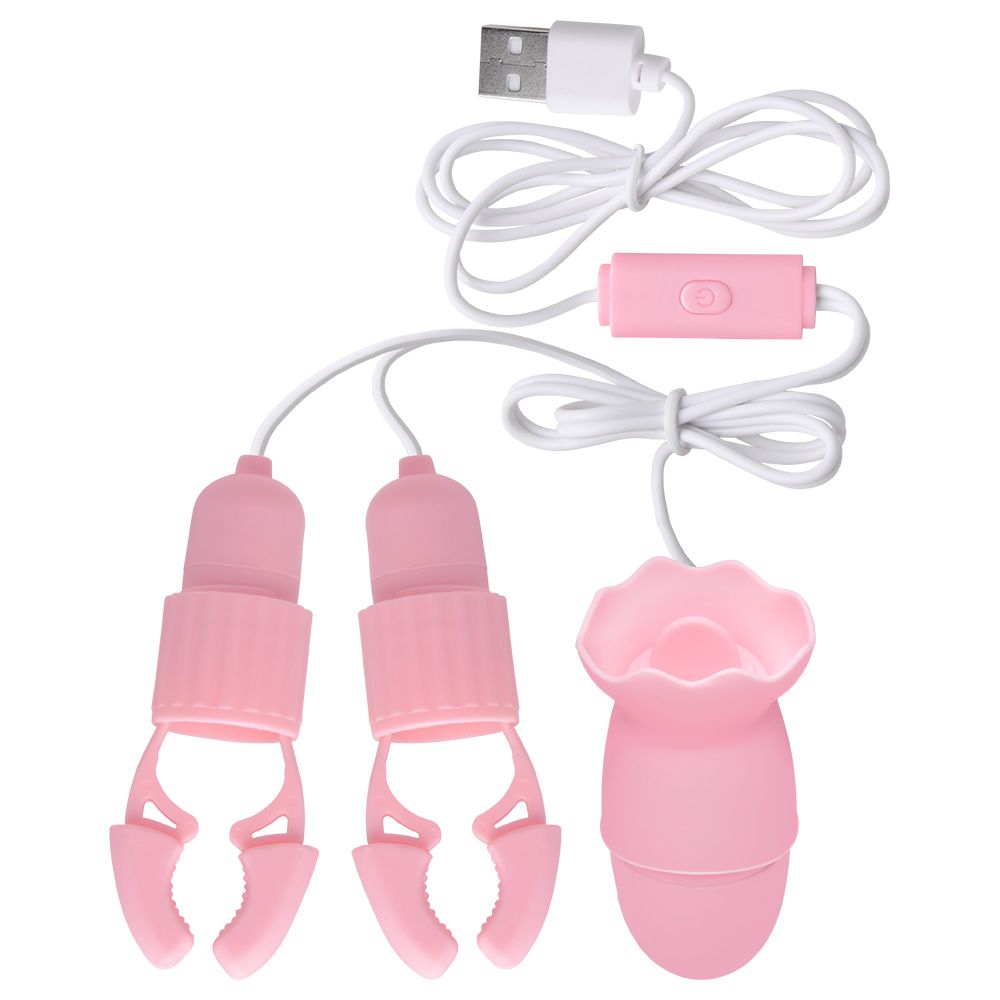 Prendedores Mamilos Vibrador Usb Youvibe Vipmix - Gall