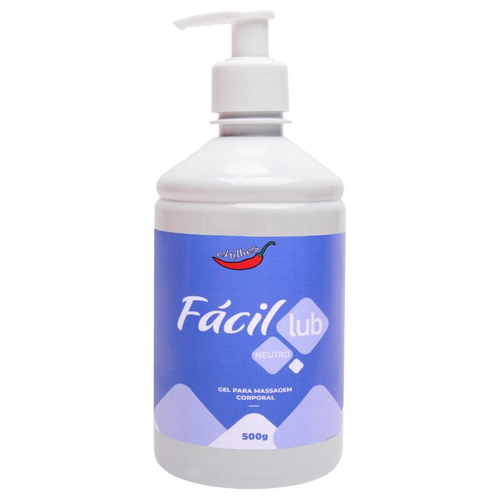 Fácil Lub Gel Corporal Neutro 500g Chillies