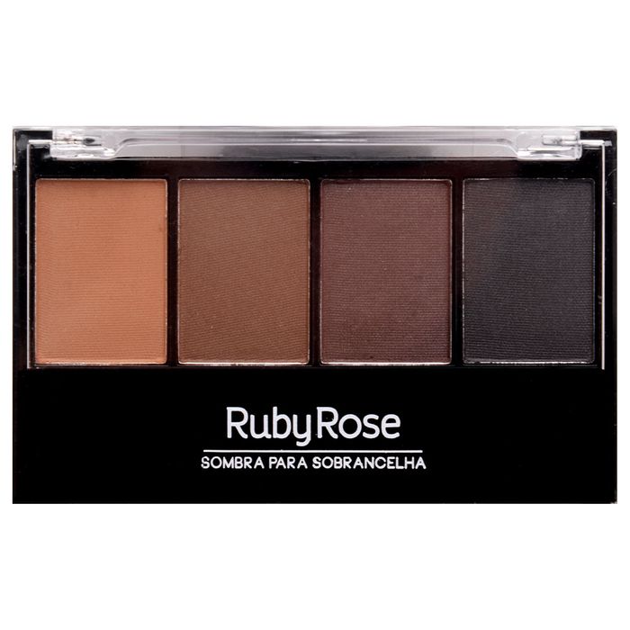 Paleta De Sombra Sobrancelha 4 Tons Ruby Rose