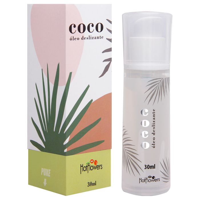 Coco óleo Deslizante Lubrificante 30ml Hot Flowers