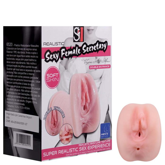 Masturbador Vagina E ânus Realistic Sexy Import