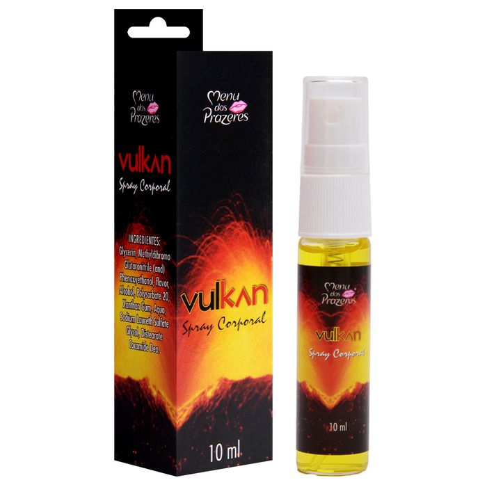 Vulkan Spray Super Excitante 10ml Menu Dos Prazeres