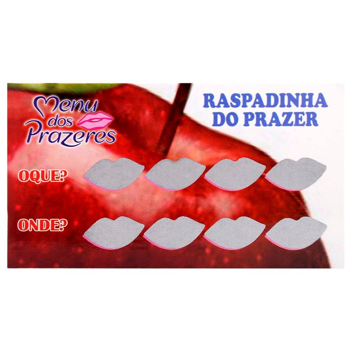 Raspadinha Do Prazer Menu Dos Prazeres