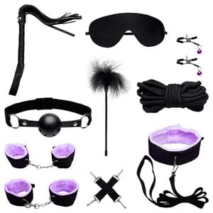 Kit Sado Black Wolf Roxo Bondage Sexy Import