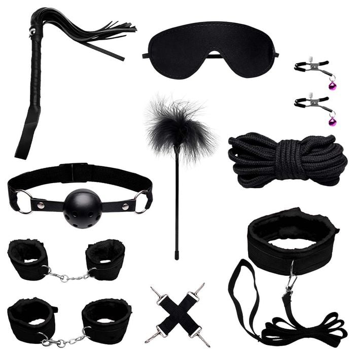 Kit Sado Black Wolf Preto Bondage Sexy Import