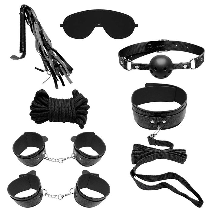 Kit Sado Bondage Sexy Preto Sexy Import