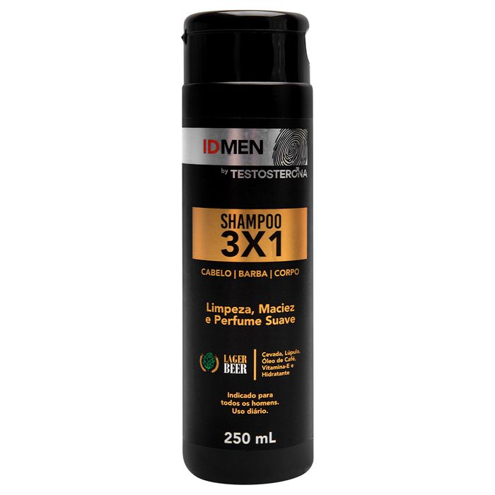 Shampoo 3x1 Macho Lager Beer 250ml Idmen