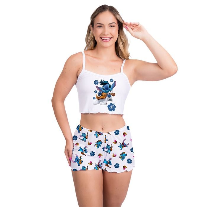 Pijama Virgínia Stitch 3 Gota De Sonho