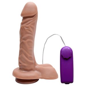 Pênis Vibrador Controle Externo 19 X 4,5cm Hot Flowers