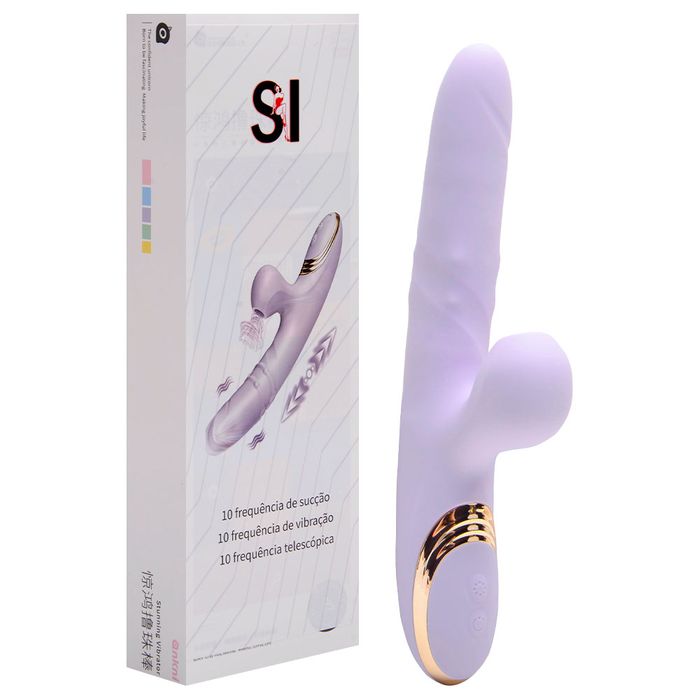 Vibrador Ponto G E Clitóris Vai Vem Anel Sexy Import