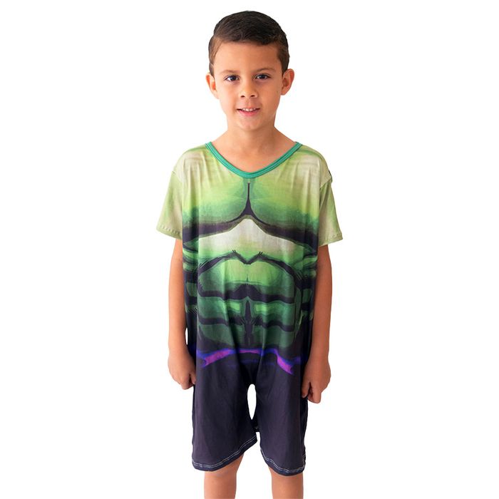 Pijama Infantil Fantasia Hulk Gota De Sonho