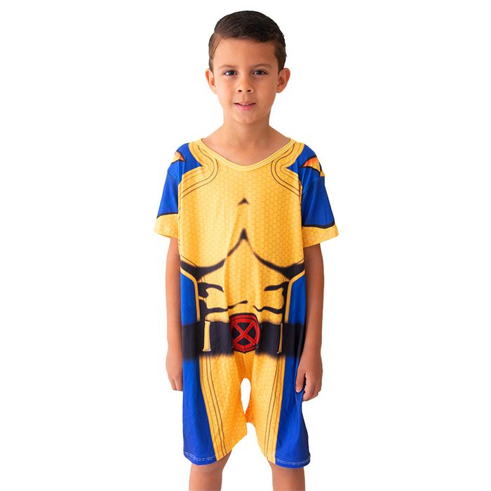 Pijama Infantil Fantasia Wolverine Gota De Sonho