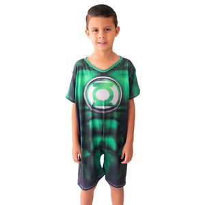 Pijama Infantil Fantasia Lanterna Verde Gota De Sonho