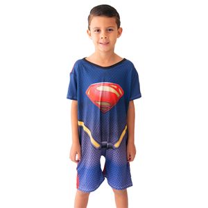 Pijama Infantil Fantasia Super Man Gota De Sonho