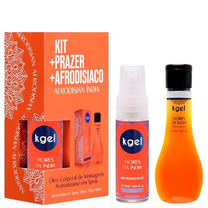 Kit Prazer Afrodisíaco óleo E Aromatizador Kgel