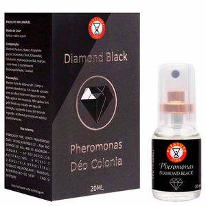 Diamond Black Deo Colônia Masculina Pheromonas 20ml Pleasure Line