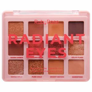 Paleta De Sombras Radiant Eyes 15,72g Ruby Rose