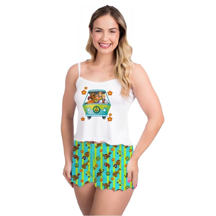 Pijama Curto Vivi Scooby-doo Gota De Sonho