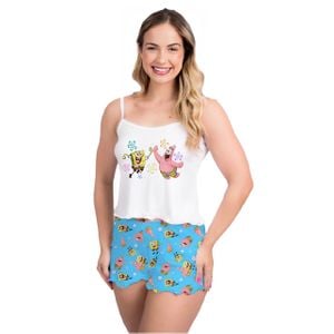 Pijama Curto Vivi Bob E Patrick Gota De Sonho