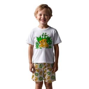 Pijama Davi Infantil Rei Leão Gota De Sonho