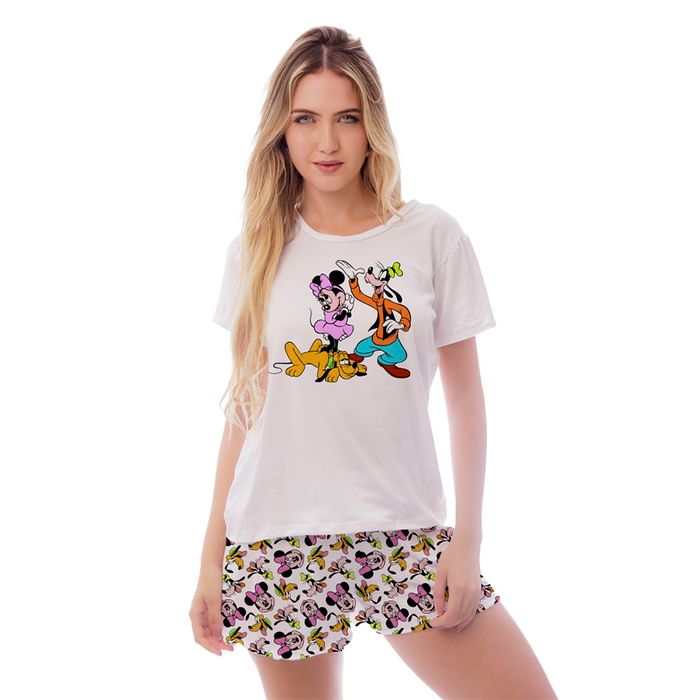 Pijama Curto Gabi Turma Mickey Gota De Sonho