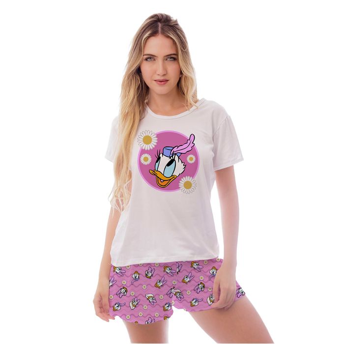 Pijama Curto Gabi Margarida 4 Gota De Sonho