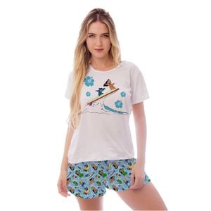 Pijama Curto Gabi Lilo E Stitch 2 Gota De Sonho